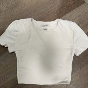 Aritzia Babaton White Women's Crop Top